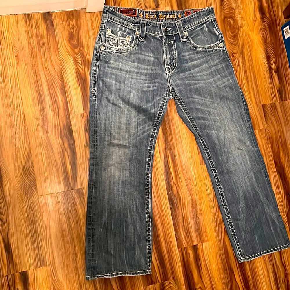 Rock Revival “Roger” Bootcut jeans in mint condition.